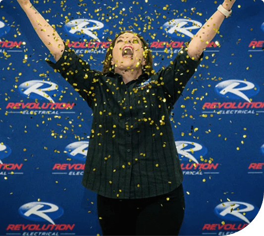 Cindy The Real Boss at Revolution Electrical